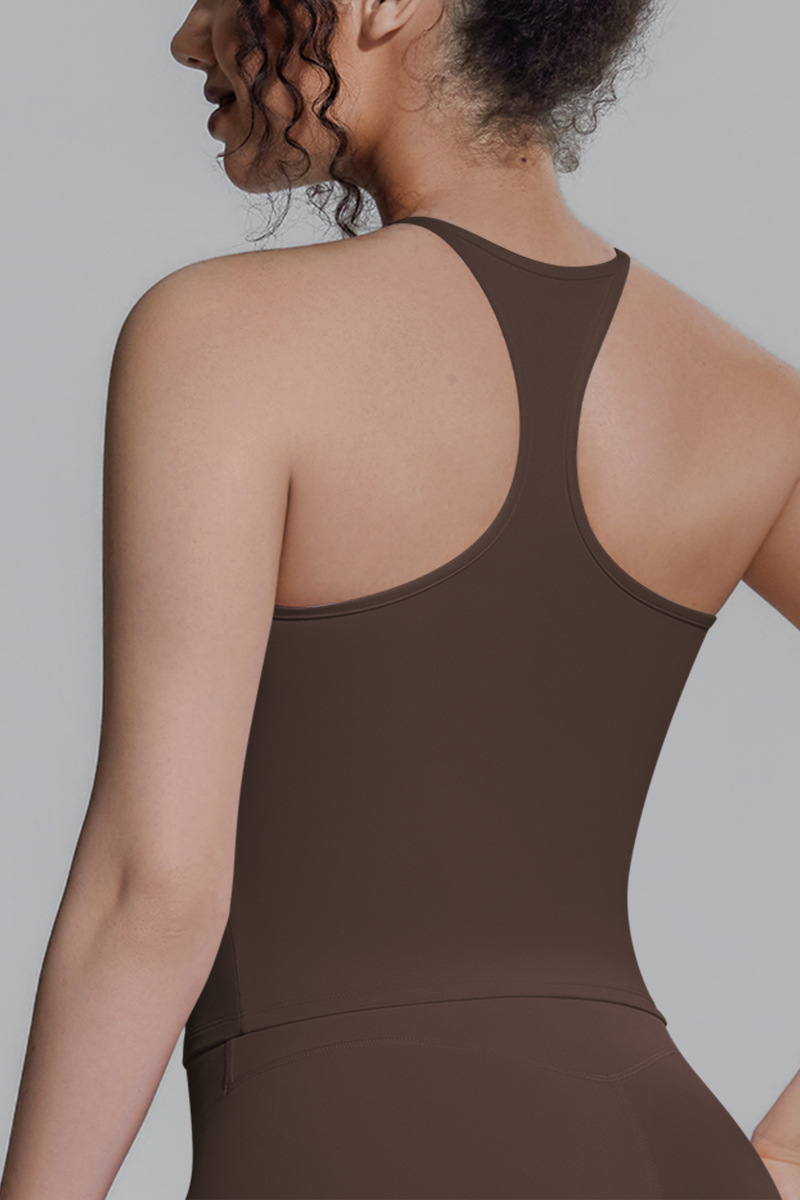 Women's Athletic Halterneck Racerback Sports Tank Top