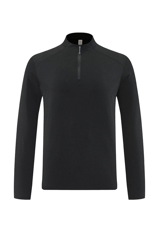 Men Half-Zip Reflective Training Long Sleeve Top