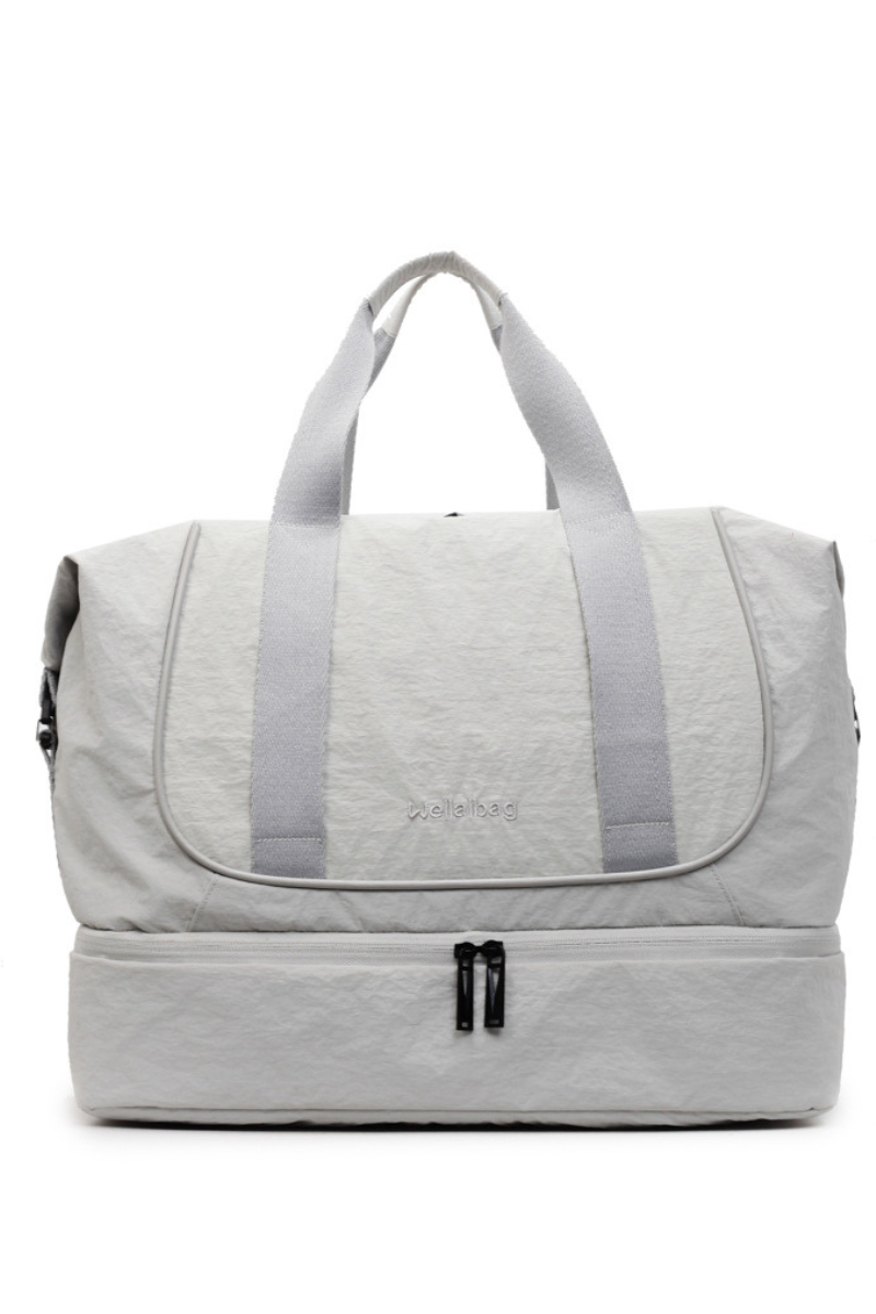 Large Capacity Solid Color Lightweight Wet/Dry Separation Yoga Gym Tote Bag