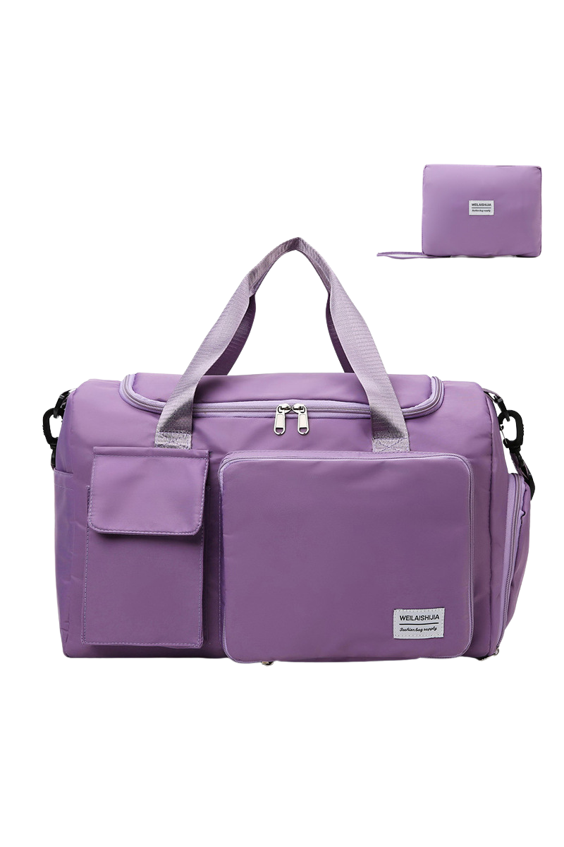 Foldable Multi-Pocket Oxford Cloth Fitness Sports Travel Bag
