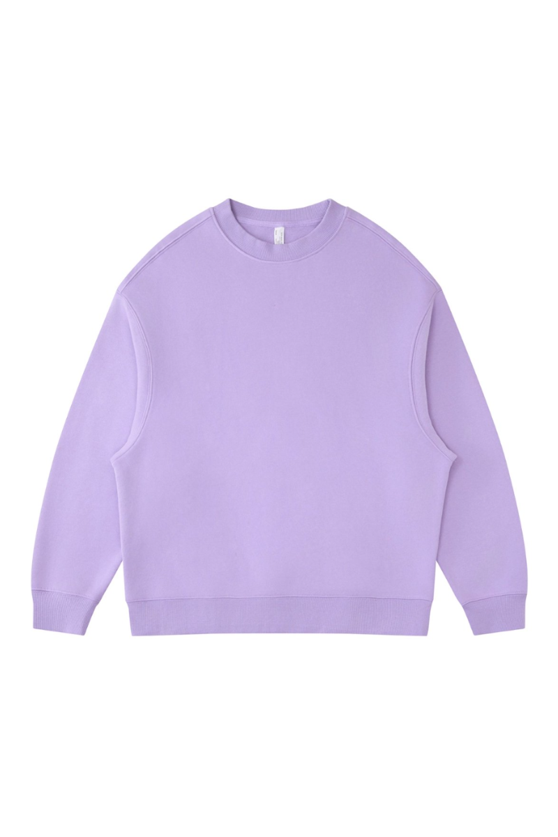 Men's Fall Fleece‑Lined Drop Shoulder Oversized Pullover