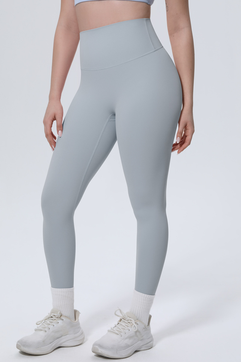 Women's High-Waist Solid Nine-inch Leggings