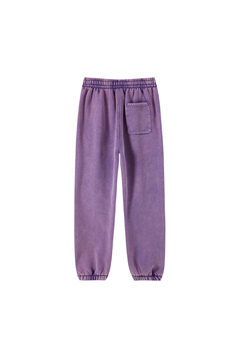 Unisex Fall Fleece Wax Dyed  Vintage Athletic Jogger