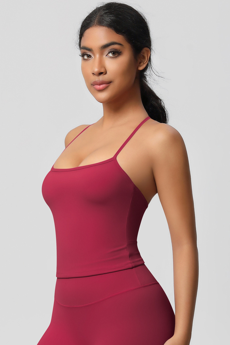 Women's Athletic Y‑Back Cami Yoga Tank Top