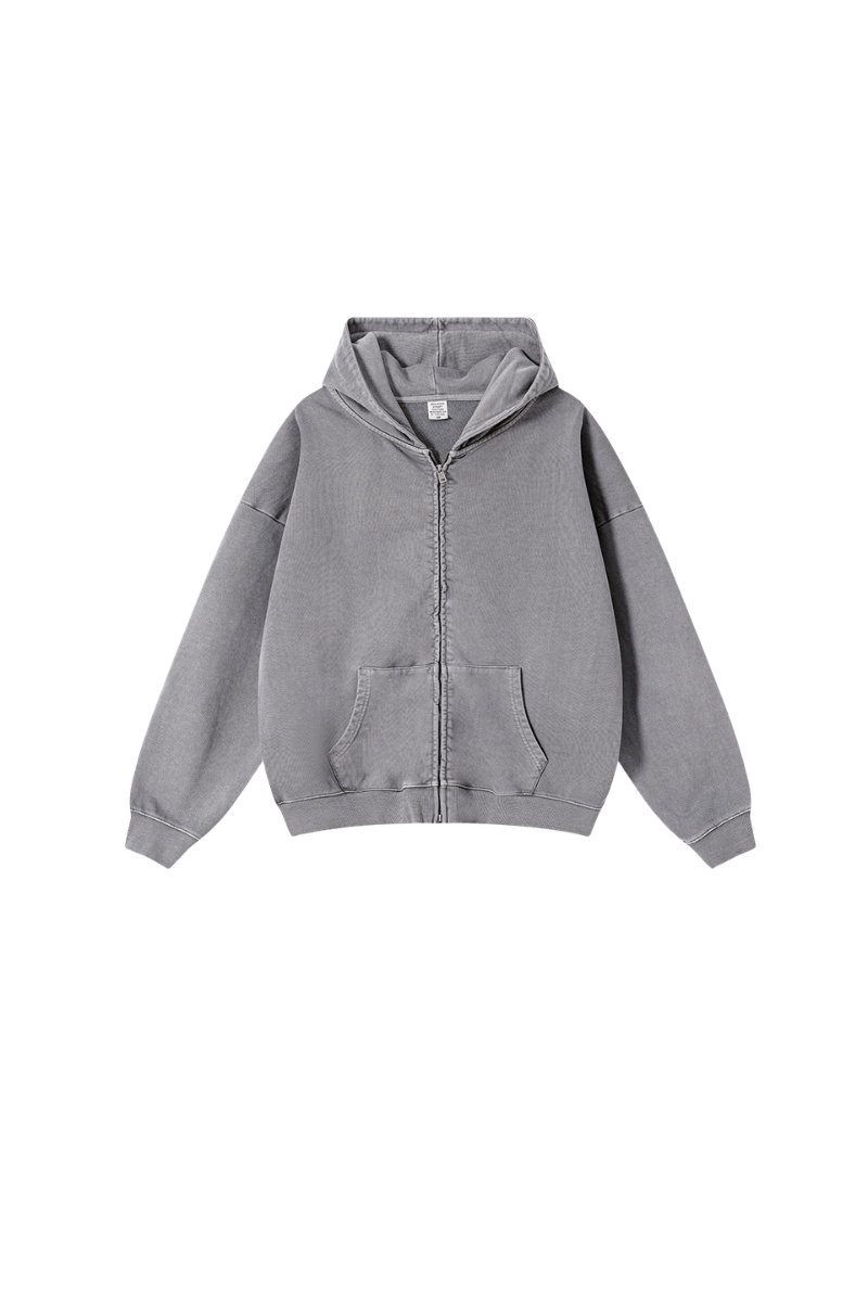 Women's Fall Heavyweight Vintage Washed Cotton Hooded Jacket