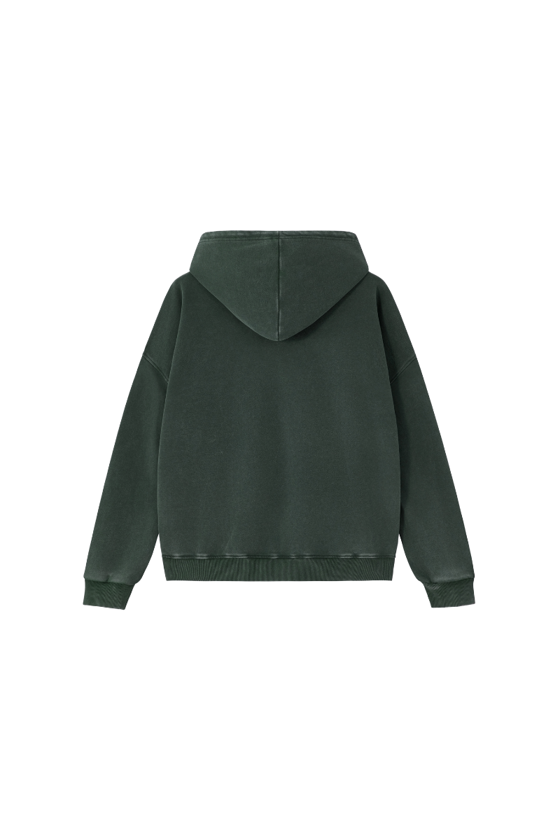 Men's  Fall 100% Cotton Washed Vintage Heavyweight Hoodie