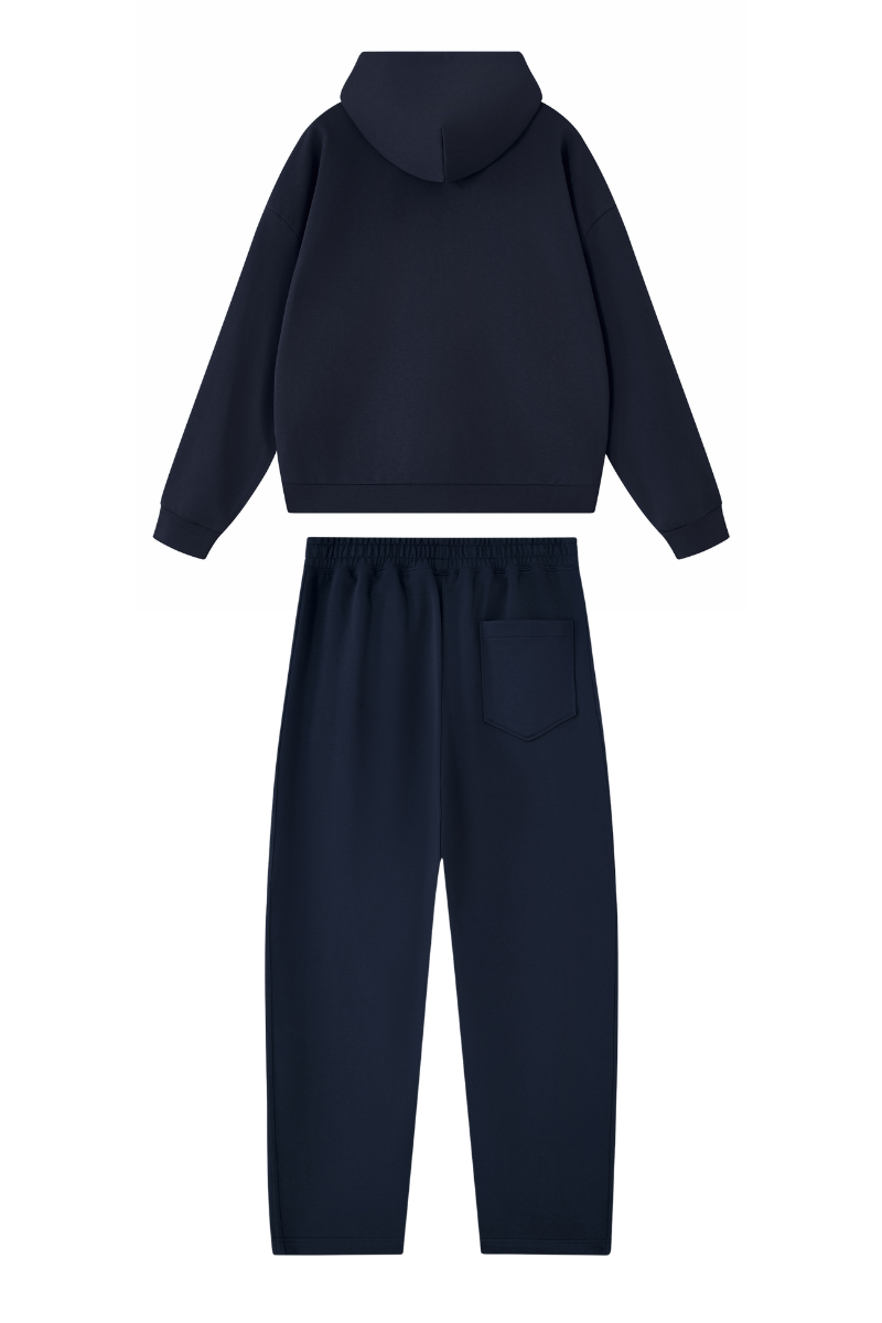 Women's Fall Set:Heavyweight Hoodie And Curved Sweatpants