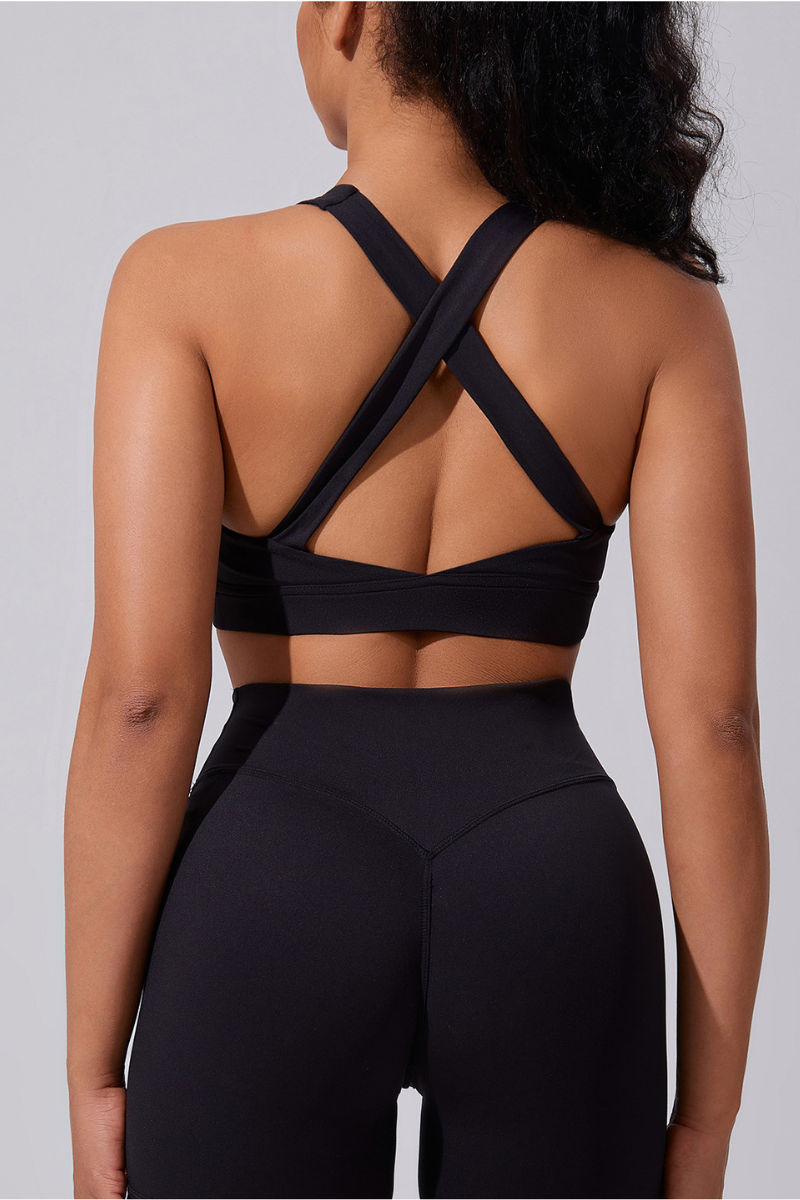 Women's 3-Piece Set :Jacket Sports Bra &Jacket & Leggings