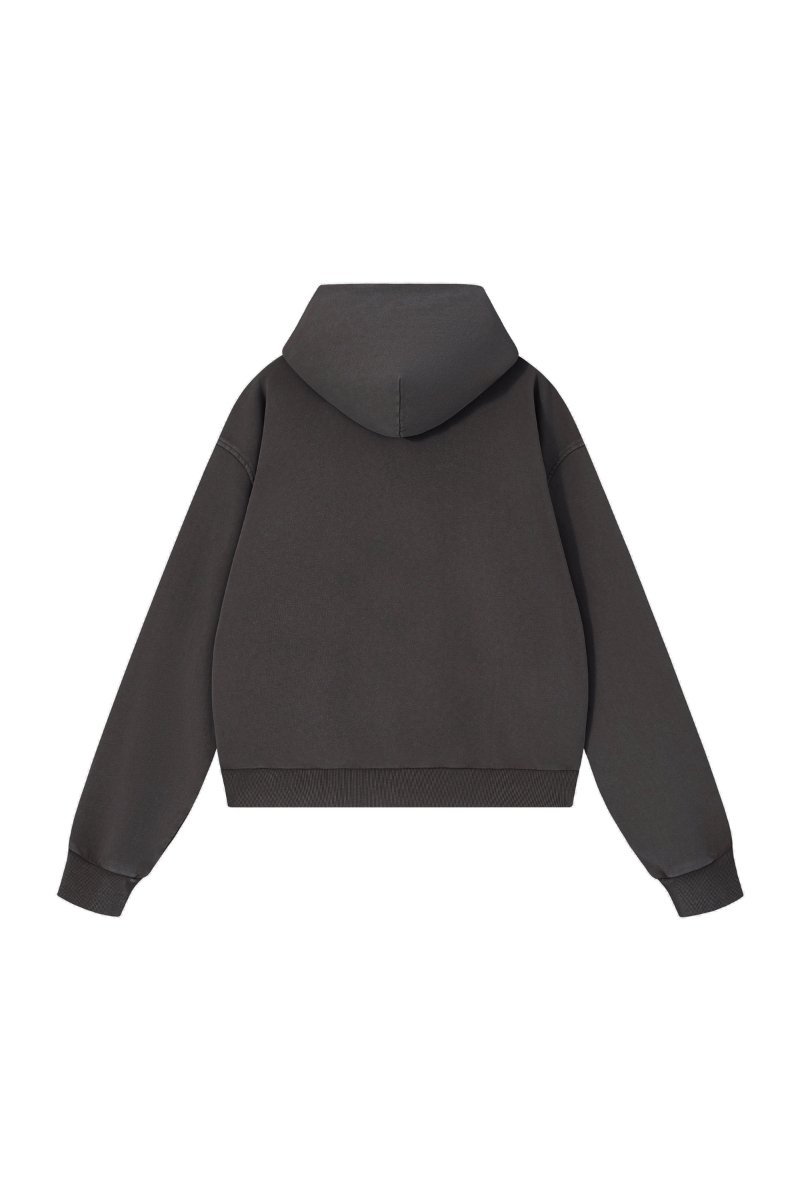 Women's Fall Washed Vintage Boxy  Comfort Color Hooded Jacket
