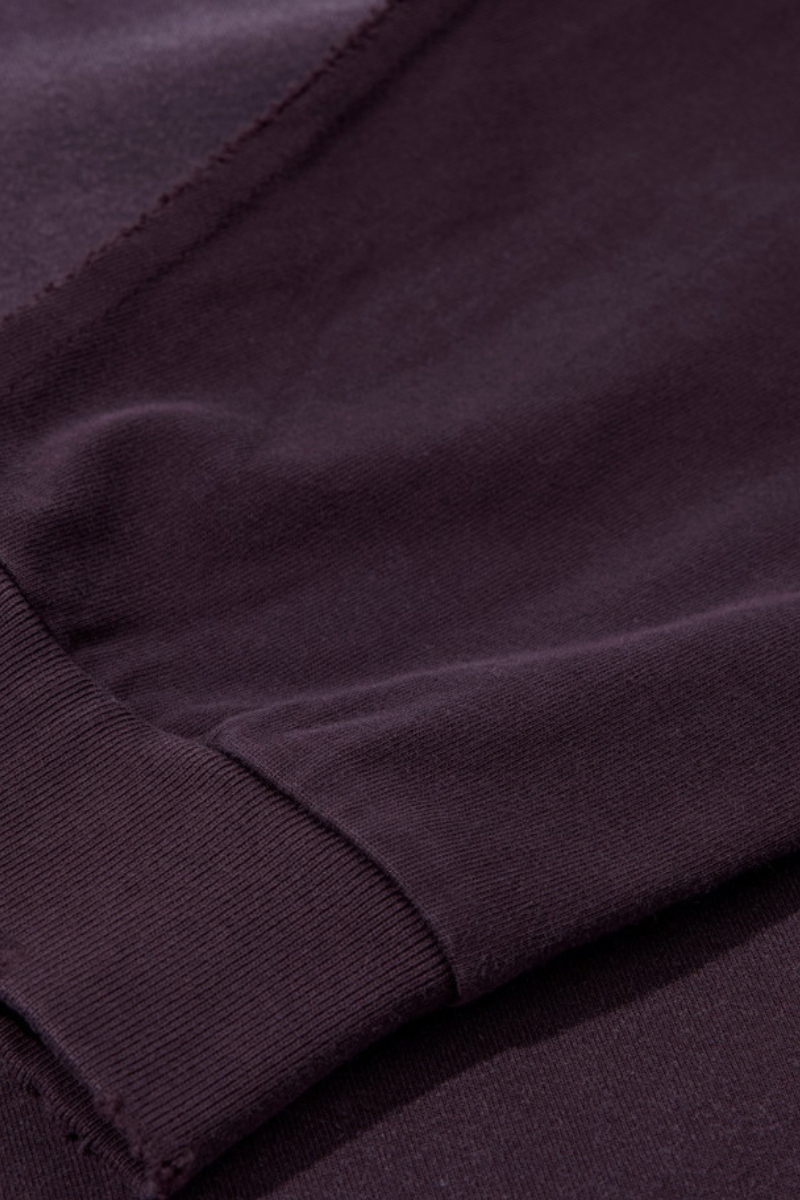 Women's Fall 100%Cotton Vintage Washed Drop Shoulder Pullover