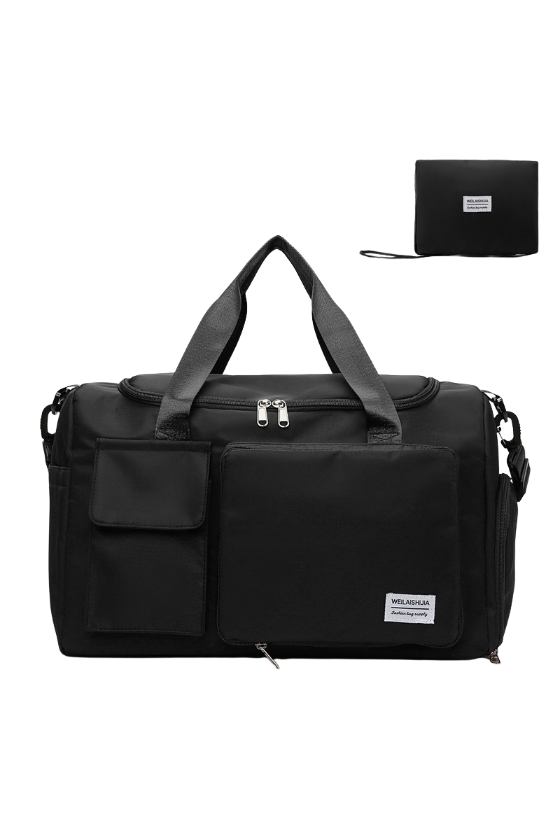 Foldable Multi-Pocket Oxford Cloth Fitness Sports Travel Bag