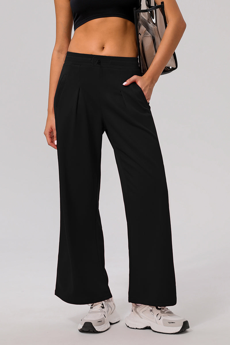 Women Casual Sports Wide-Leg Pants