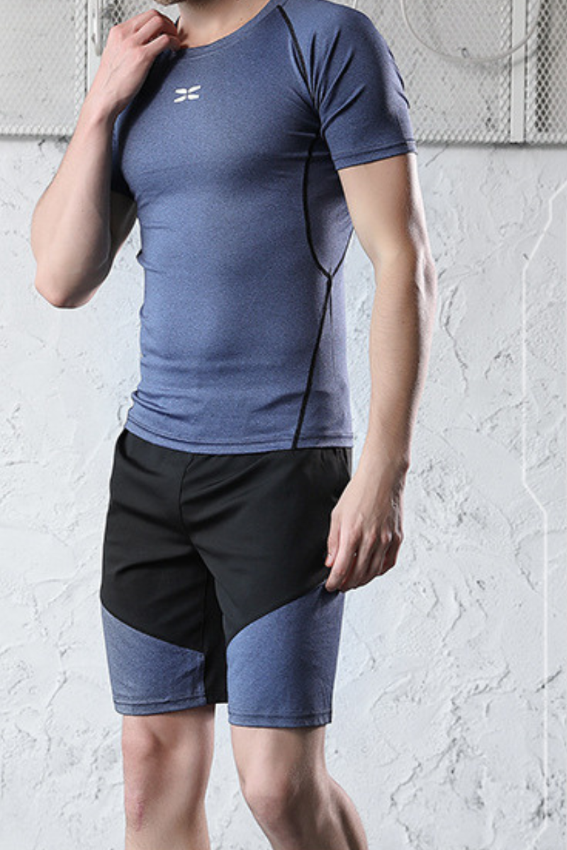 Men's Summer 2-Piece Sports Sets:T-shirt And Shorts
