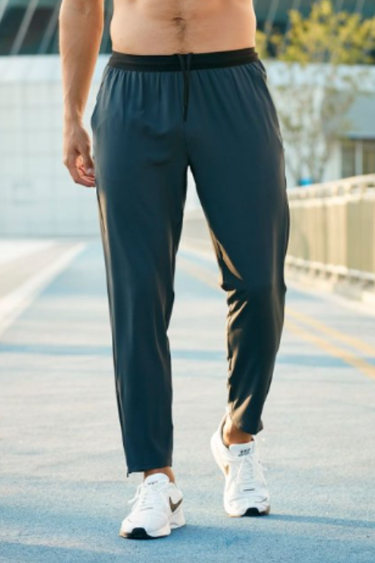 Men's Reflective Zip 9 Inch Quick Dry Running Athletic Pants