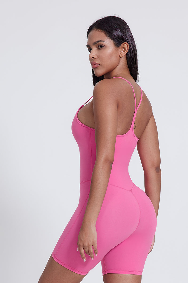 Women'S Backless Suspender Hip Lift And Belly Tucking Yoga Set