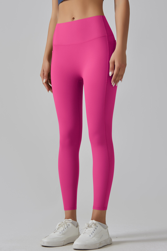 Women's High-Intensity Naked Feel Tight Pocket Yoga Leggings