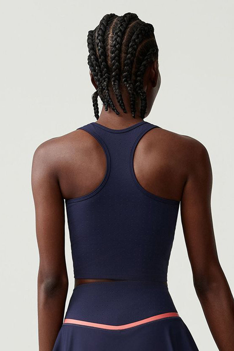Women Breathable Tennis Vest Removable Padding Sports Top