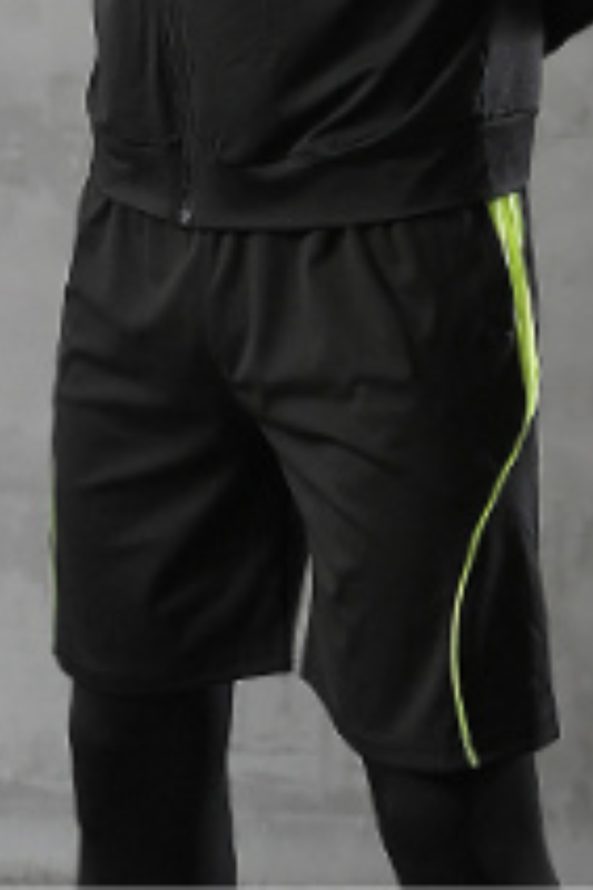Men's Summer Side Color Block Stripe Breathable Sport Shorts