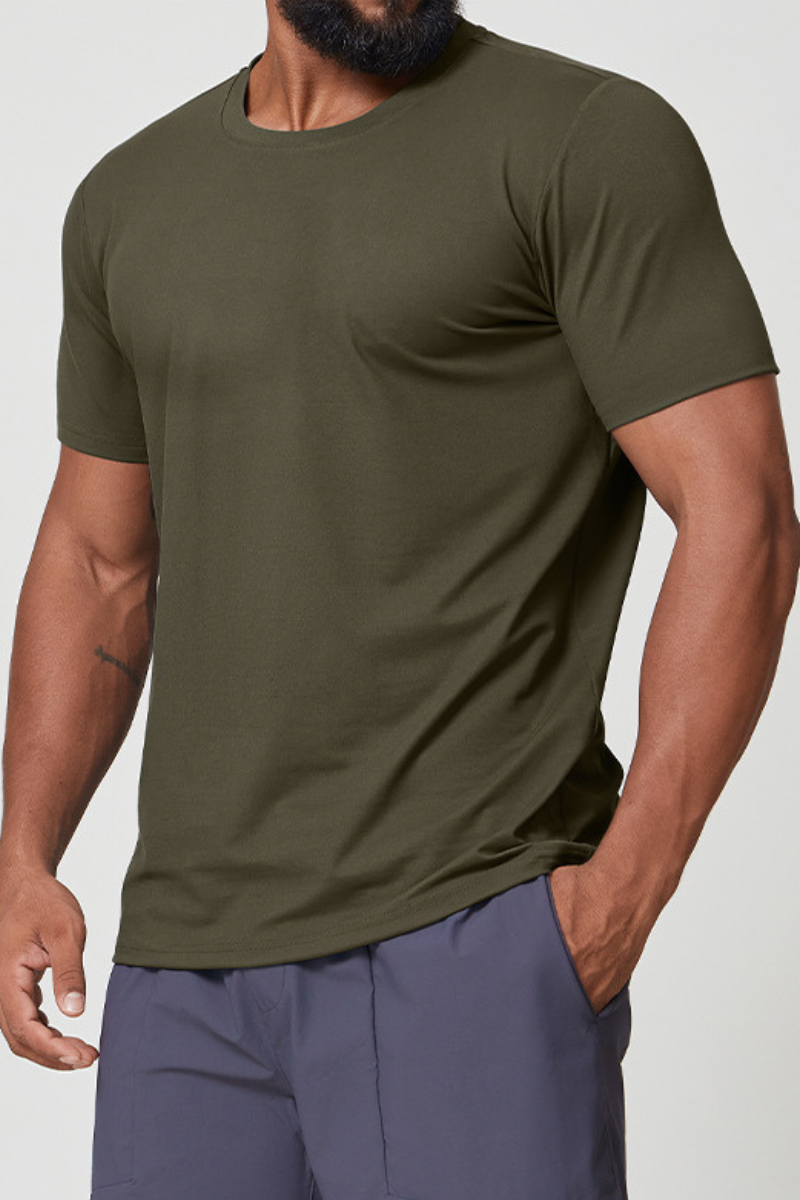 Men's Crew Neck Quick-Dry Athleisure T-shirt