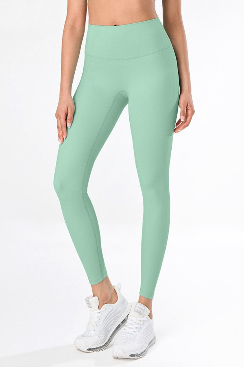 Women's Athletic Hip-lifting Solid Yoga Leggings