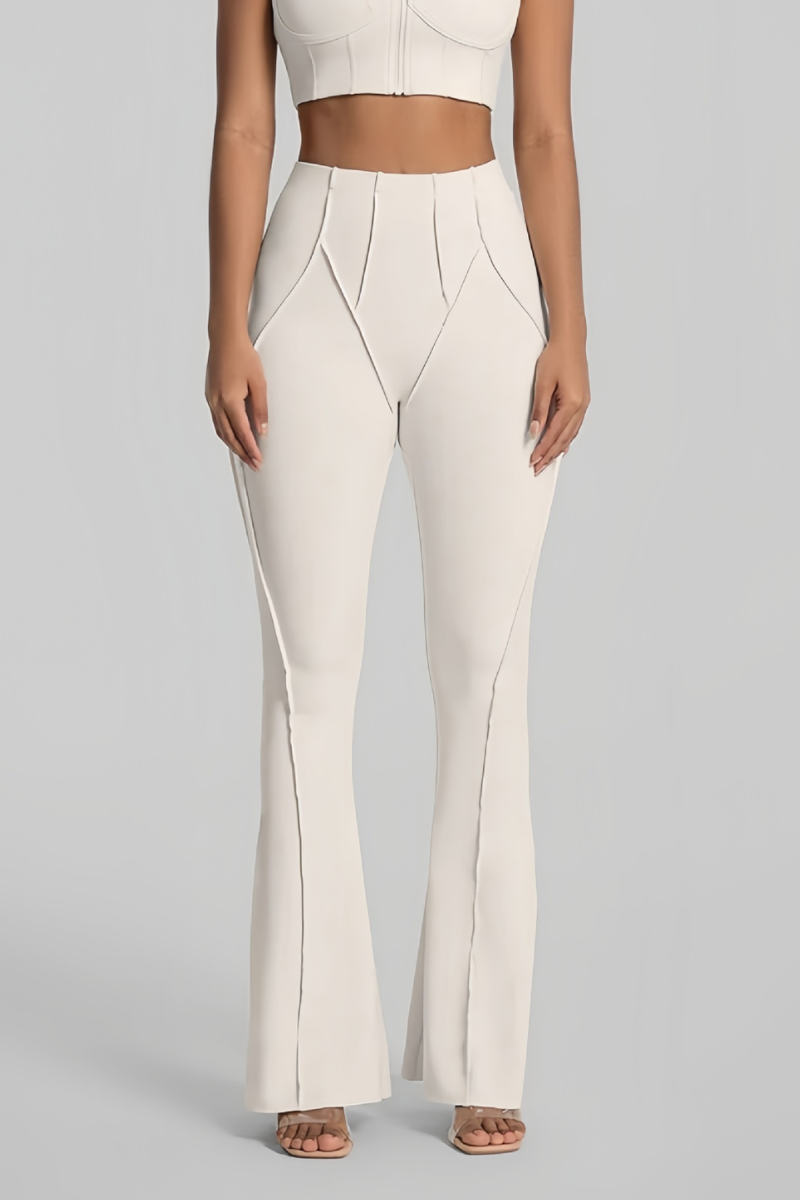 Women's High-Waisted Seam Detail Naked Feel Yoga Flared Pants