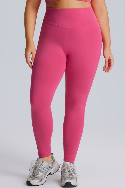 Plus Size Women's Athletic High Waist Leggings