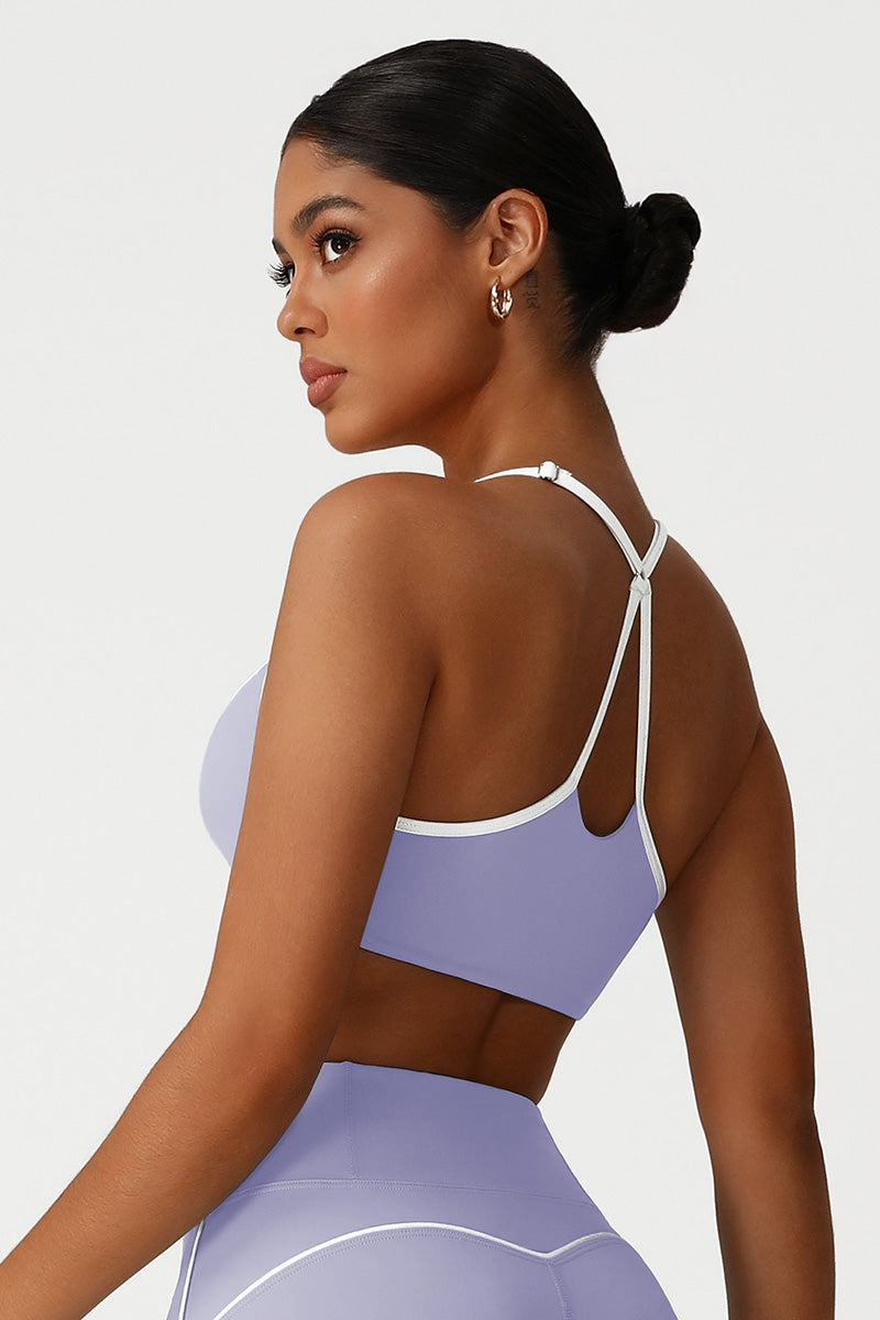 Women Cross-Back Supportive High-Impact Naked-Feel Sports Bra
