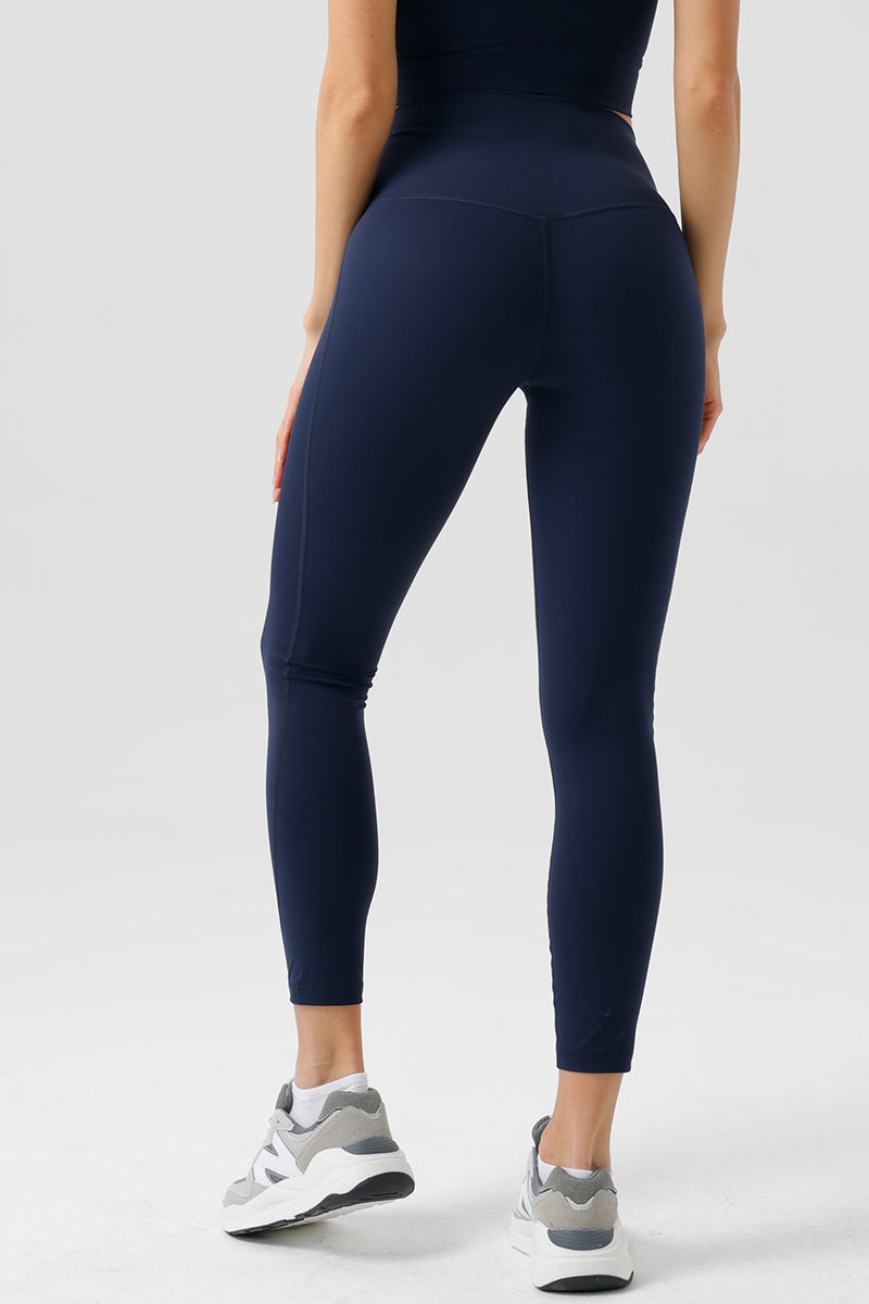 Women Eco-Friendly Nylon Original Yarn Nude High Waist Stretch Sports Fitness Yoga Leggings