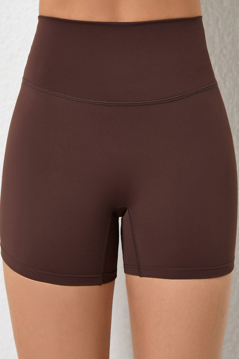 Women High Waisted Seamless Butt Lifting Quick-Dry Yoga Fitness Shorts