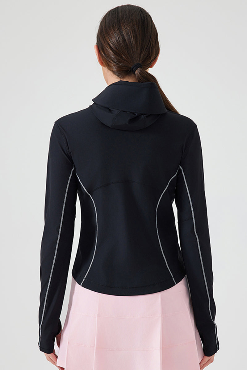 Women Hooded Face-Covering Uv Protection Cooling Quick-Dry Breathable Outdoor Sunscreen Jacket