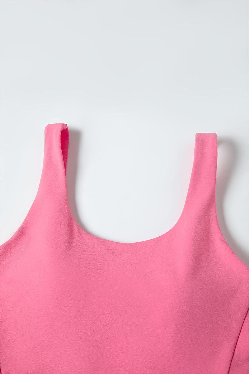 Women Naked-Feel Shockproof Back-Boosting Semi-Fixed Yoga Sports Bra