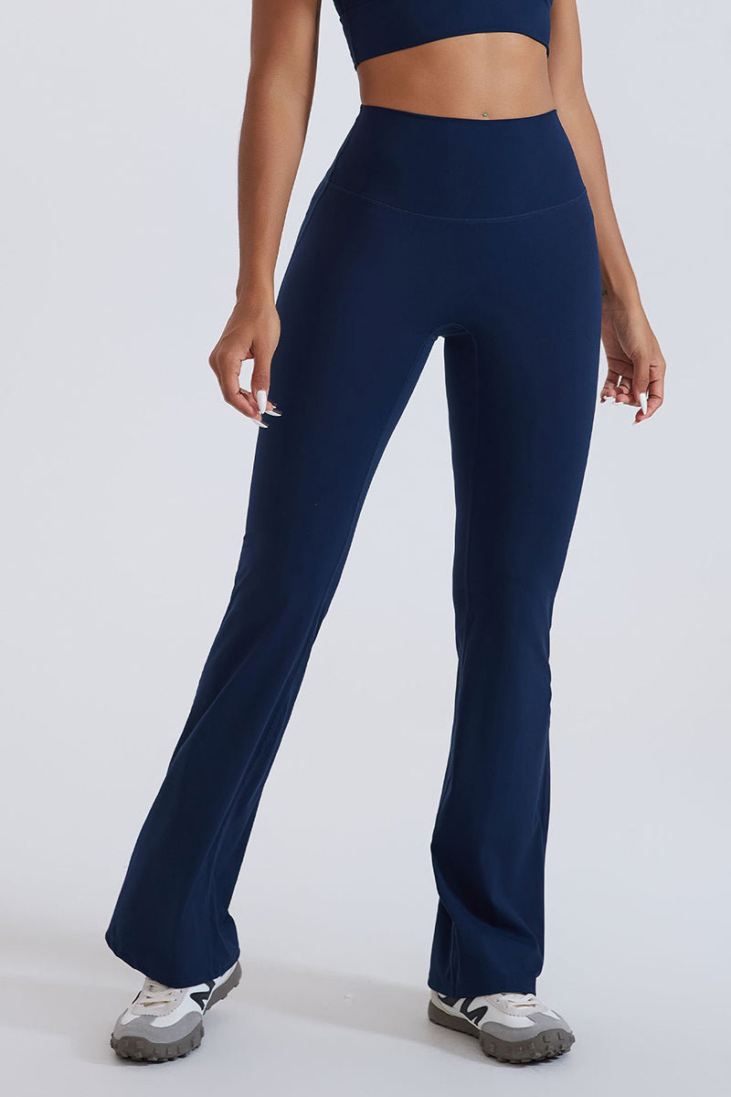 Women Hi-Waist Flared Yoga Leggings