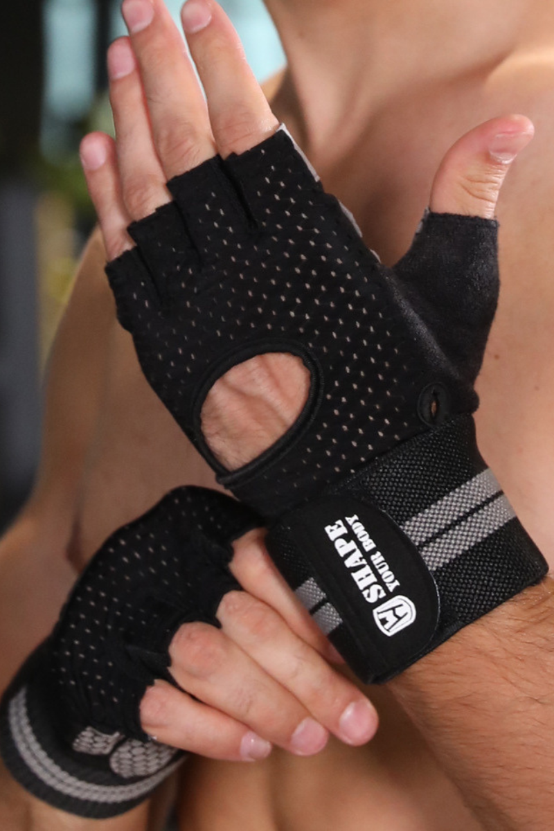 Unisex Sports Breathable Half Finger Non-Slip Gym Gloves