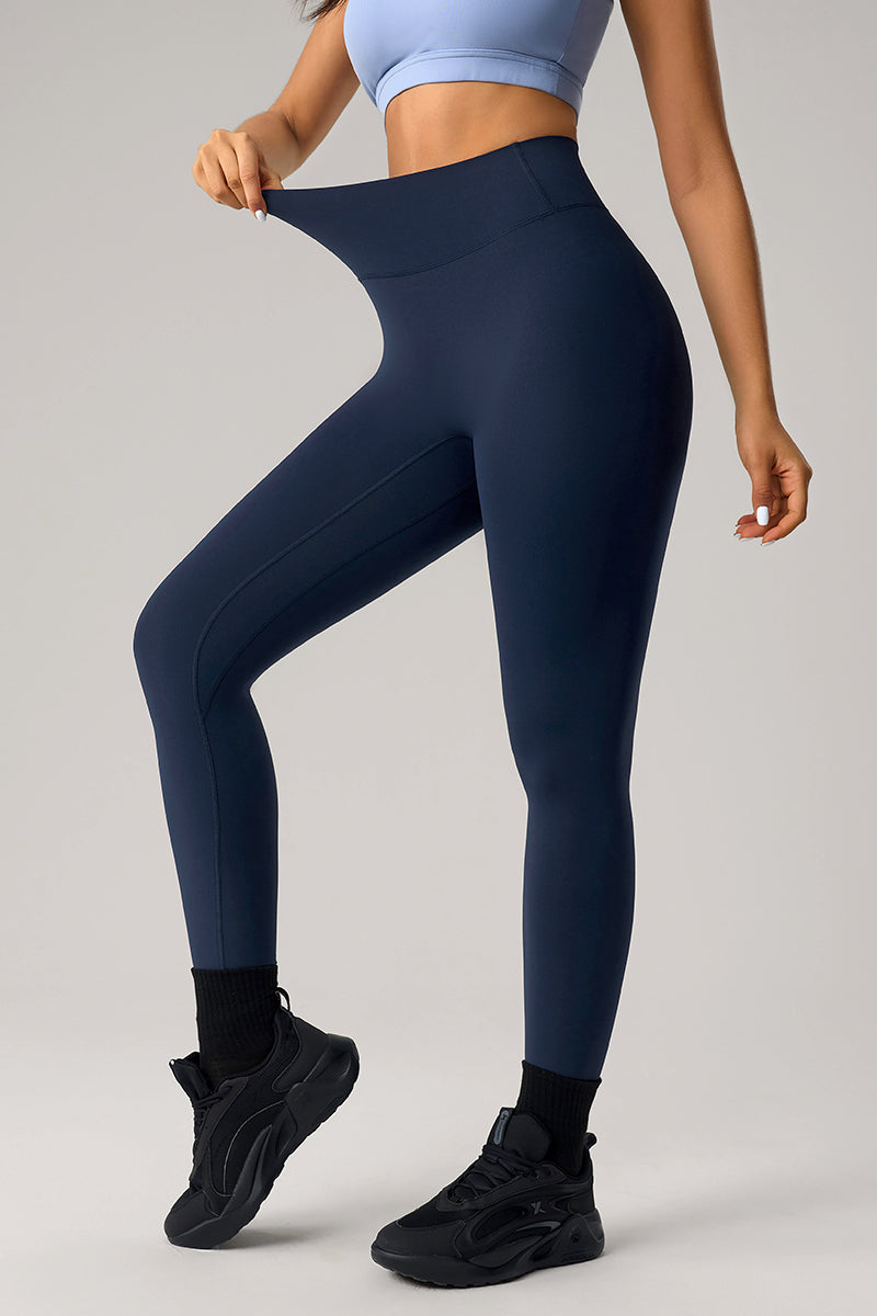 Women High-Waisted Seamless Peach-Butt Sculpting Running Yoga Leggings