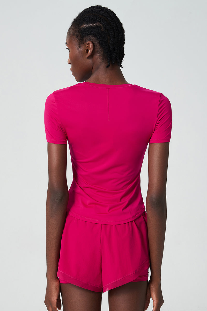 Women's Loose Breathable Athletic Shorts T-Shirt Set