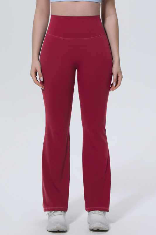Women's Athletic High-Waist Shapewear Flare Pants