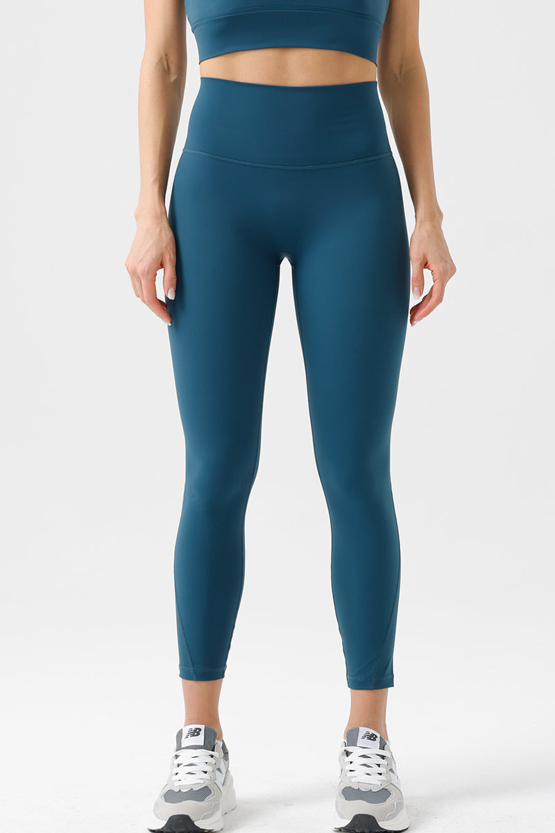 Women Eco-Friendly Nylon Original Yarn Nude High Waist Stretch Sports Fitness Yoga Leggings