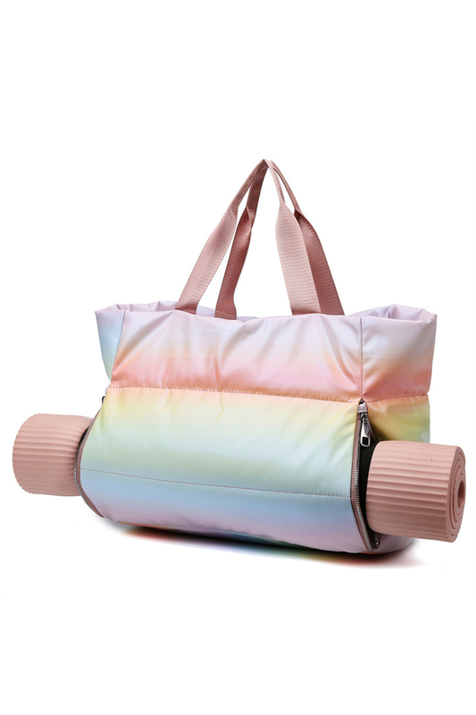 Gradient Rainbow Dry & Wet Separation Gym Travel Bag