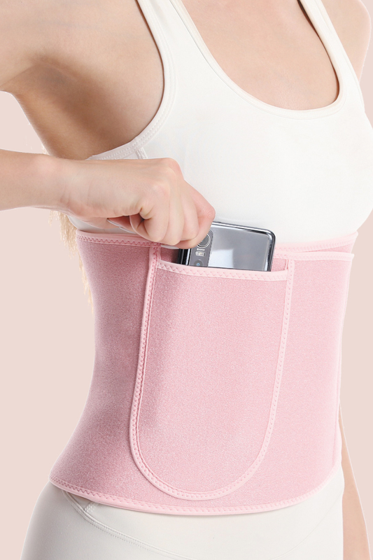 Side Pocket Figure Sculpting Workout Waist Trainer Belt