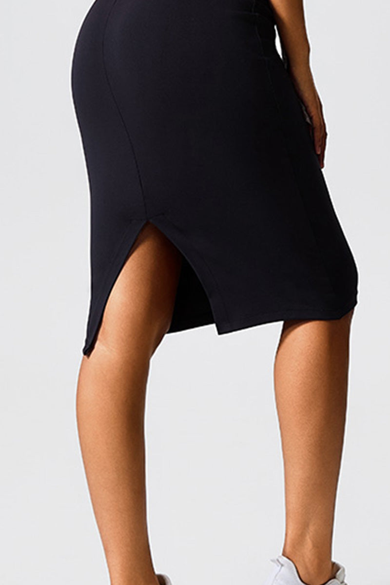 Women High Waist Outer Wear Slim Hundred Slimming Casual Sports Half-Body Skirt