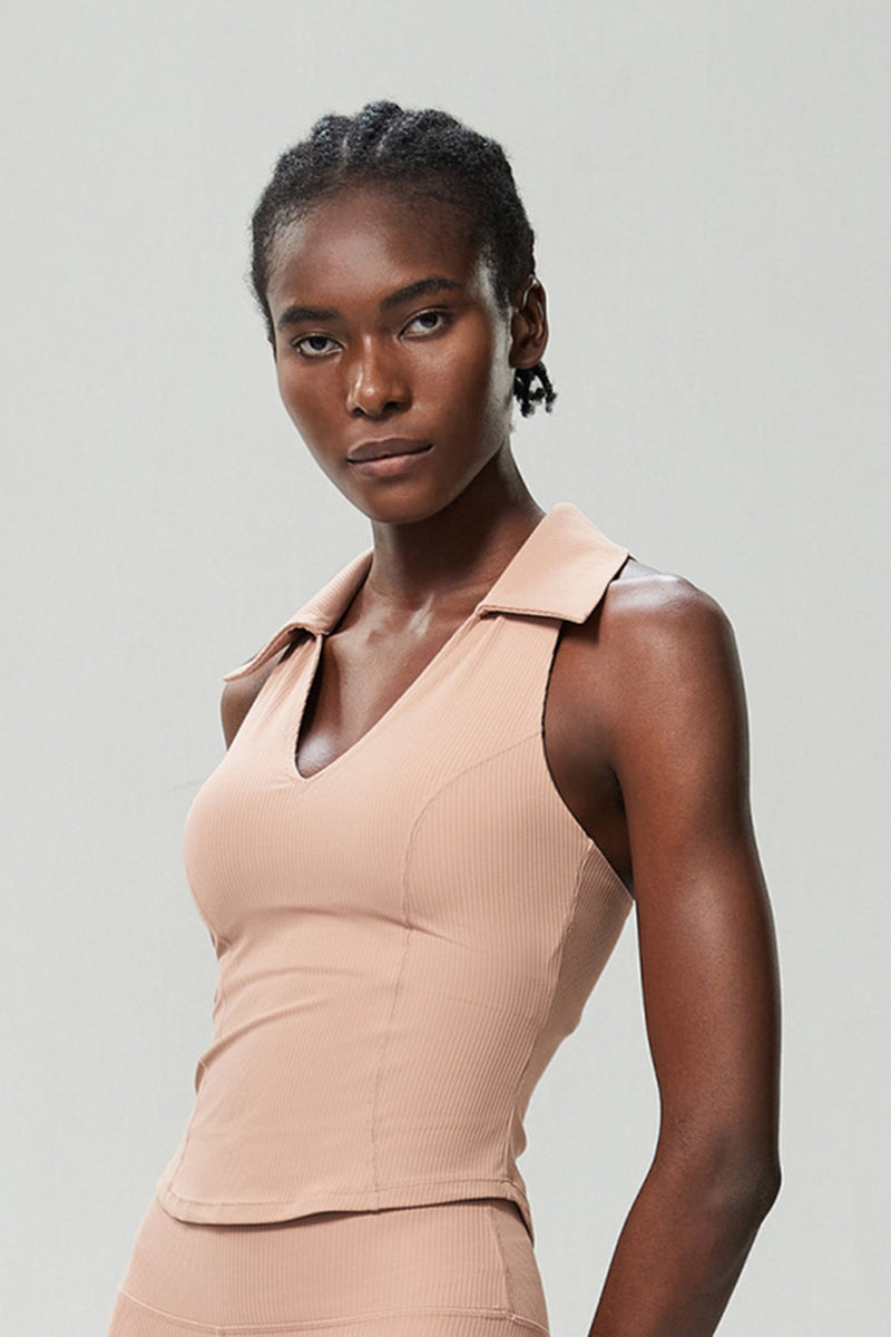 Women Slim Waist V-Neck Yoga Running Sports Vest