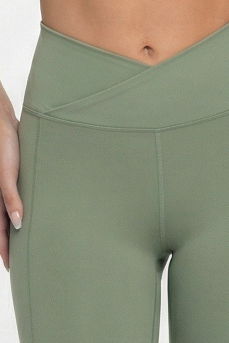 Women's Athletic Cross-waist  Slimming Yoga Leggings