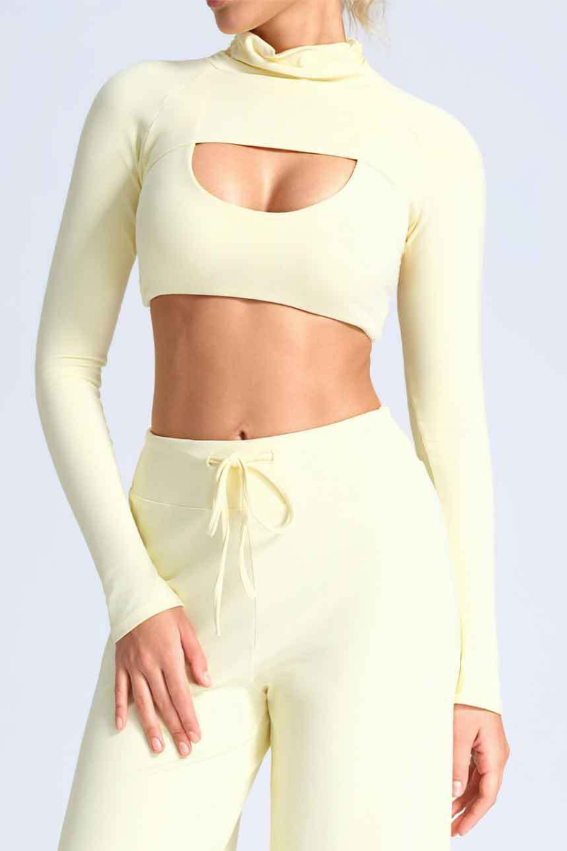 Women's High Neck Quick Dry Casual Long Sleeve Sports Top