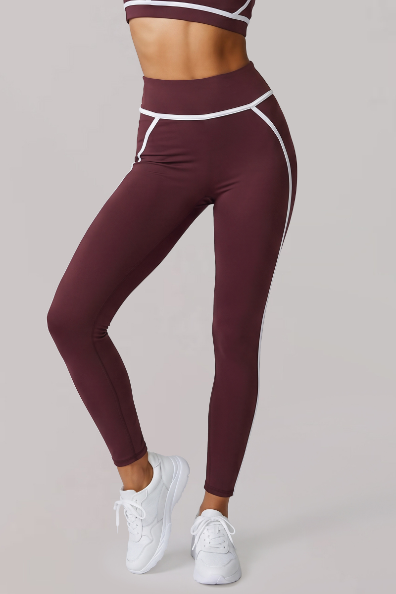 Women's Contrast-Line Butt-Lifting Naked-Feel Yoga Leggings