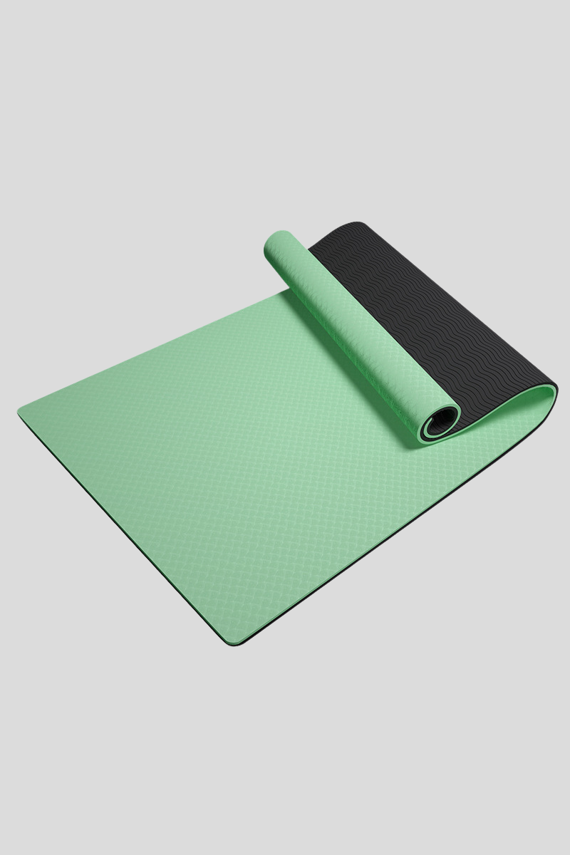 Unisex TPE Non Slip Shock Proof Yoga Mat - Multicolor