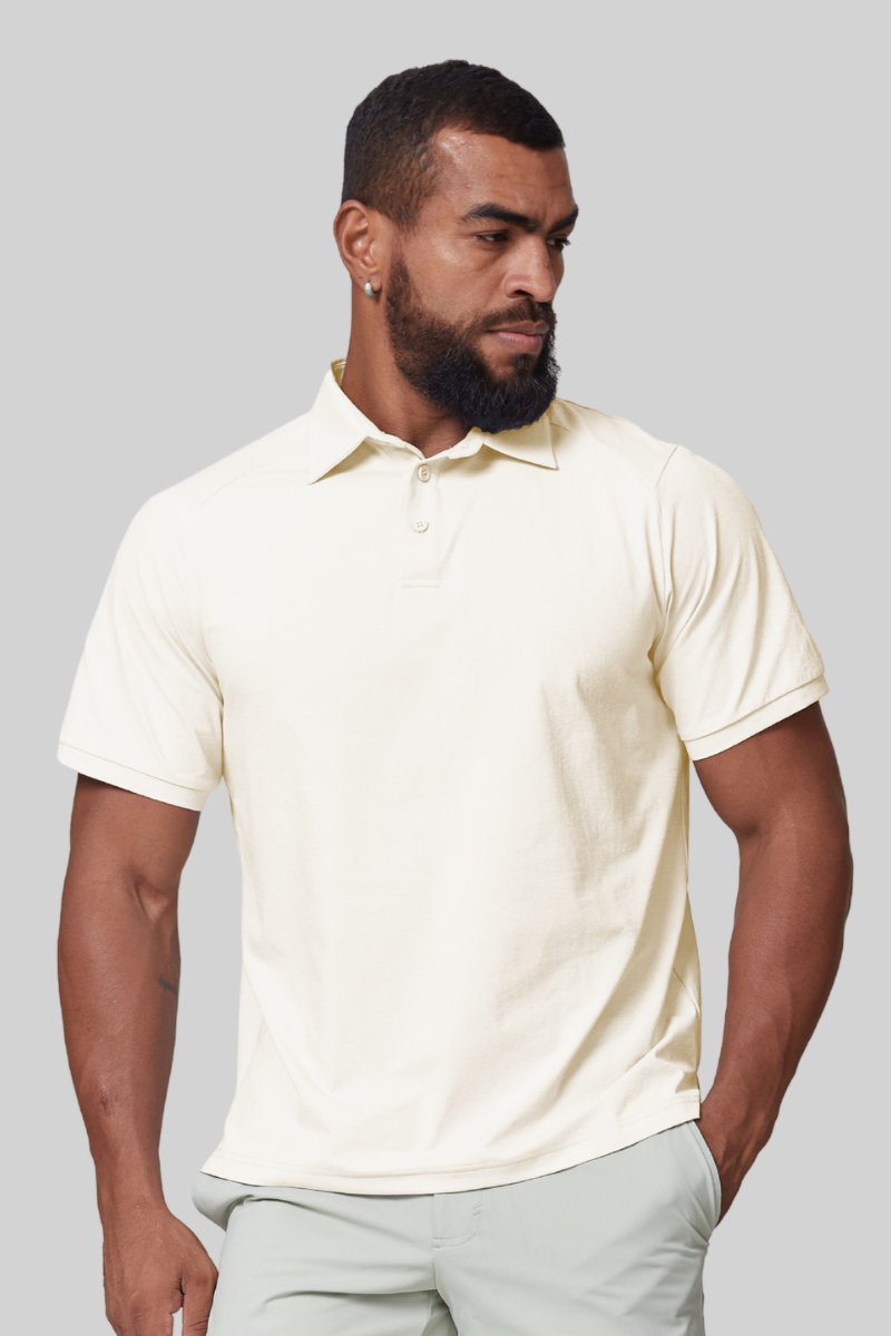 Men's 7A Antibacterial Sun Protection Sport Polo Shirt