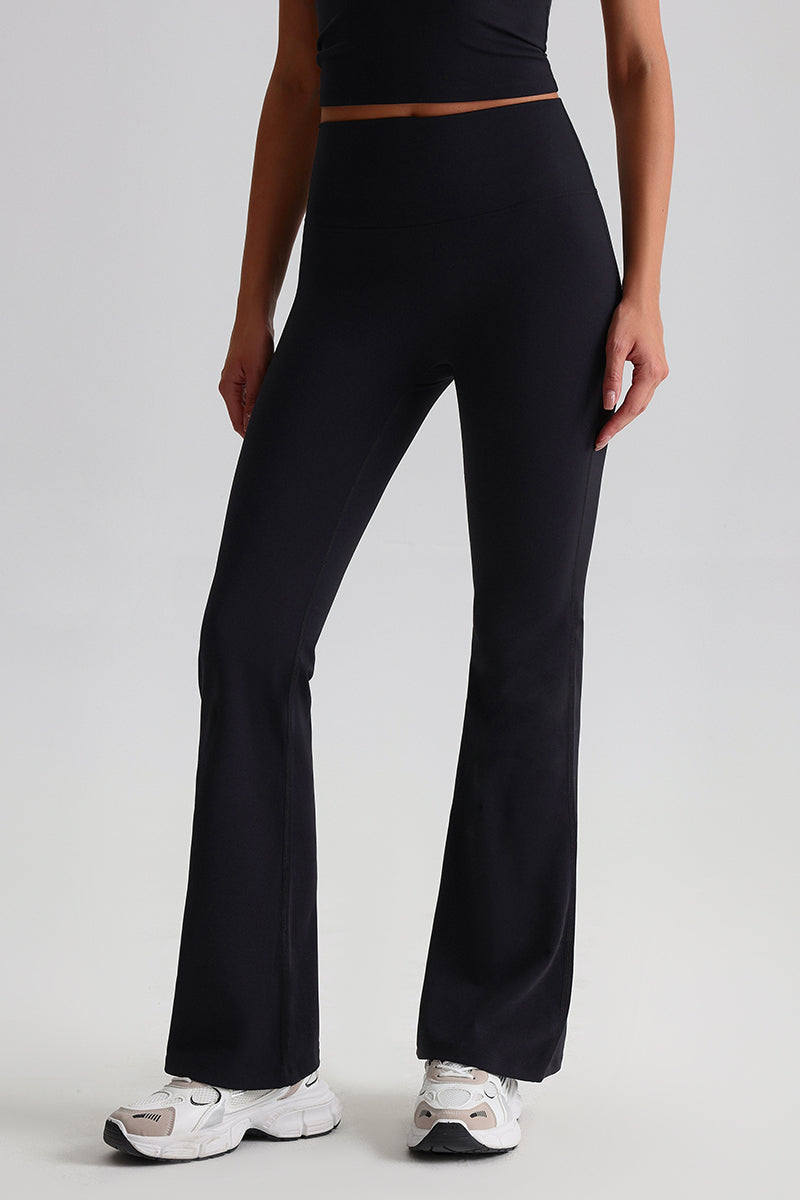 Women High Waisted Flared Butt-Lifting Naked Sensation Yoga Pants