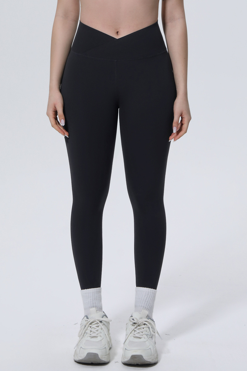 Women's Athletic Cross-Waist High-Elasticity Leggings