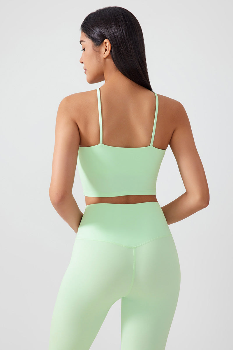 Women Gathering Anti-Shock One Cup Back Fitness Yoga Exercise Camisole Top