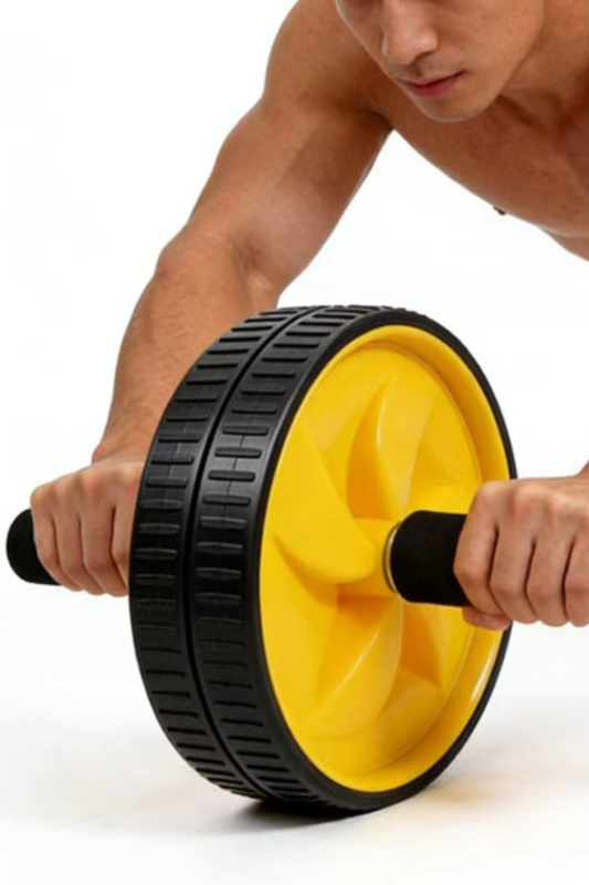 Home Gym Core Workout Non-Slip Handles Abdominal Wheel